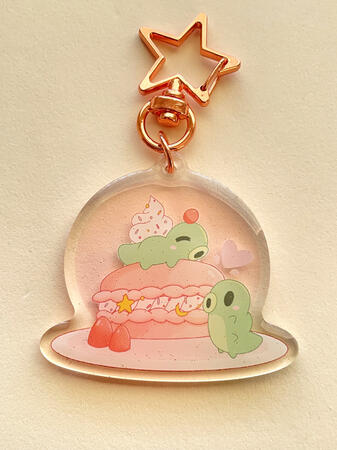 Grub on Macarons Keychain